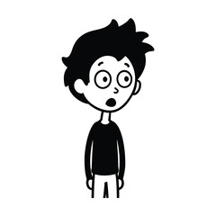 cartoon character of man vector