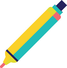 colored pencils isolated on white