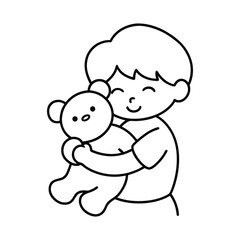 cartoon character of girl vector