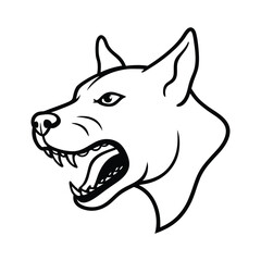 vector illustration of a dog