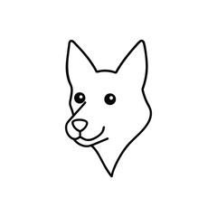 vector illustration of a dog