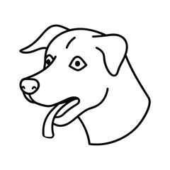 vector illustration of a dog