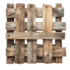 Isolated Wooden Pallet on transparent background