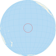 Locator map showing the location of French Polynesia