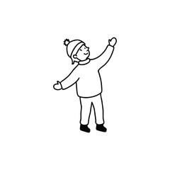 cartoon character of man vector