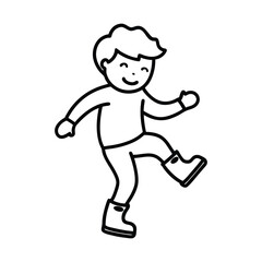 cartoon character of man vector