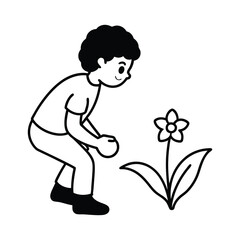 cartoon character of man vector