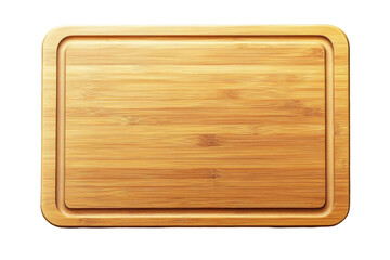Bamboo Cutting Board on transparent background