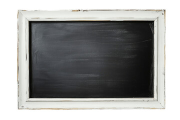 Obraz premium Empty Black Chalkboard on transparent background