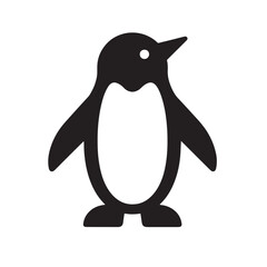 Penguin Branding Icon in Flat Design
