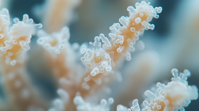 An Antibiotic-producing bacteria macro shot of Streptomyces spp.