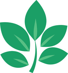 green leaf vector