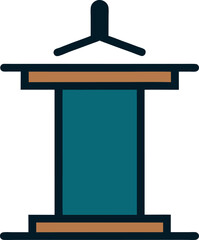podium with microphone