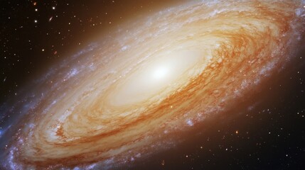 Fototapeta premium Stunning Galaxy in Space: An Awe-Inspiring Cosmic Spiral Captured in Stunning Detail