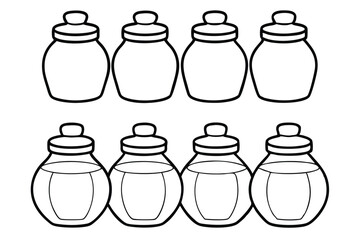 Honey Jar Vector Collection
