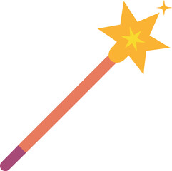 magic wand and stars
