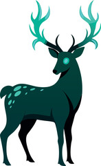 deer silhouette vector