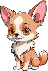 happy corgi dog illustration