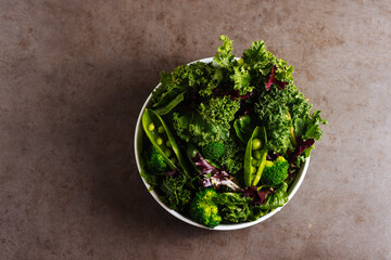 Green salad with kale