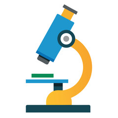 vector illustration of a microscope