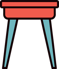 red wooden sign isolated