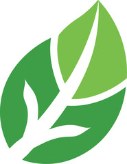 green leaf symbol