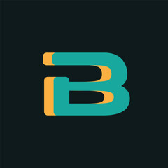 B Letter Mark Logo Design