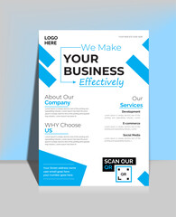 Modern Corporate Business Flyer Design Template | A4 Vector Layout for Company Promotion