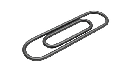 Isolated Metal Paper Clip
