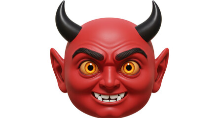 Isolated Devil Face