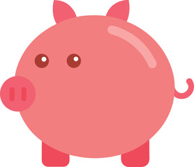 piggy bank with a coin