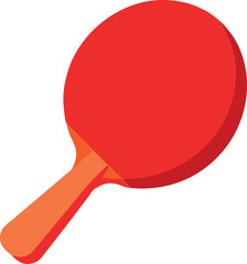 ping pong racket and ball