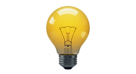 Obraz premium Isolated Light Bulb with Glow