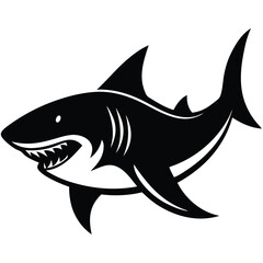 shark silhouettes vector