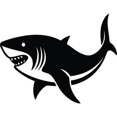 shark silhouettes vector
