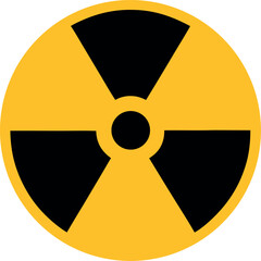 Fototapeta premium radiation warning sign