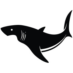 shark silhouettes vector