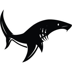 shark silhouettes vector