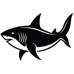 shark silhouettes vector