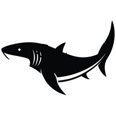 shark silhouettes vector
