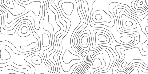 Fototapeta premium White wave paper curved reliefs abstract background, Vector geographic contour map. Topographic map patterns, topography line map. Vintage outdoors style 
