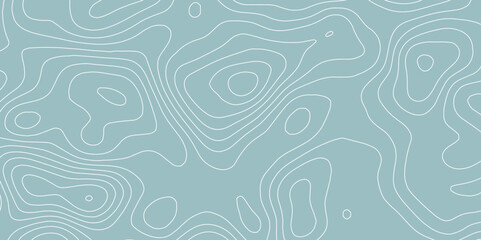 Wave topographic contour map, topographic wavy map line background. Abstract geographic wave grid line map. Geographic mountain relief background. Vector illustration.