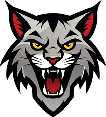 vector illustration of a wolf