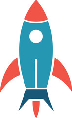 space rocket vector illustration