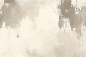 Fototapeta premium Abstract painting featuring beige and gray brushstrokes creating a textured and neutral background