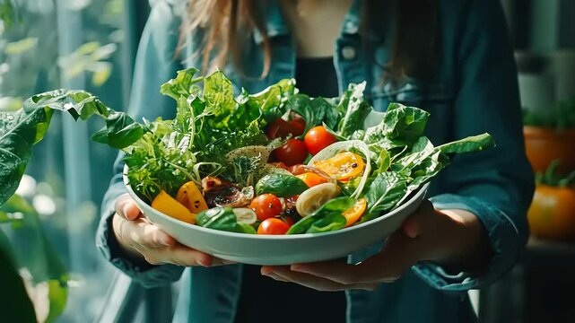 Vibrant Healthy Salad Bowl: A Delicious and Nutritious Meal