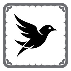 Flying and Perched Bird Vector Set