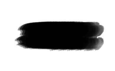 Fototapeta premium Black brush stock isolated on transparent background, PNG file