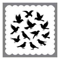Elegant Flight: Bird Silhouette Pack