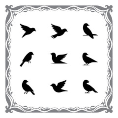 Clean Vector Birds – Silhouette Style